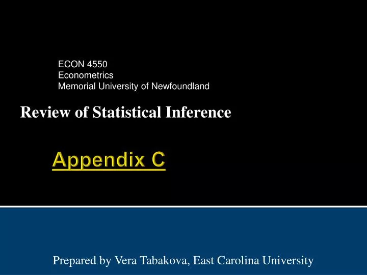 review of statistical inference
