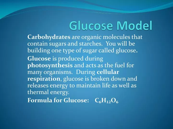 glucose model