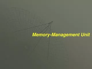 Memory-Management Unit