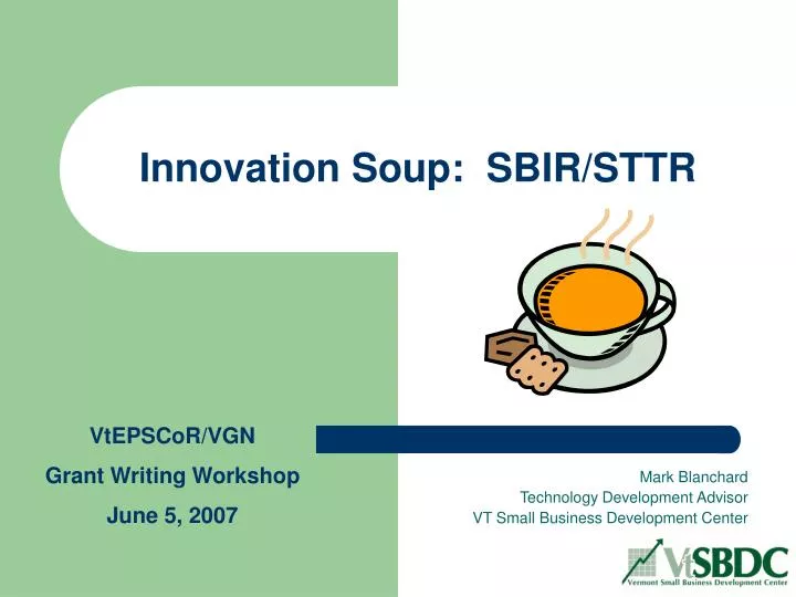 innovation soup sbir sttr