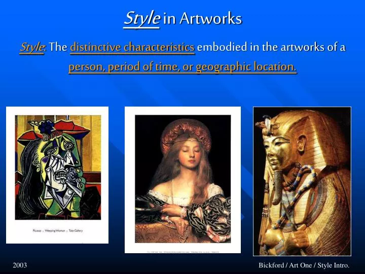 style in artworks