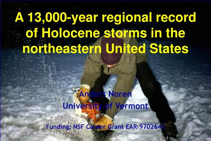 a 13 000 year regional record of holocene storms in the northeastern united states