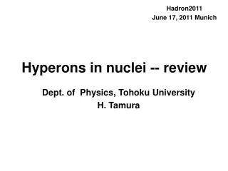 Hyperons in nuclei -- review