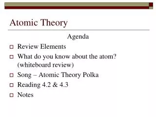 Atomic Theory