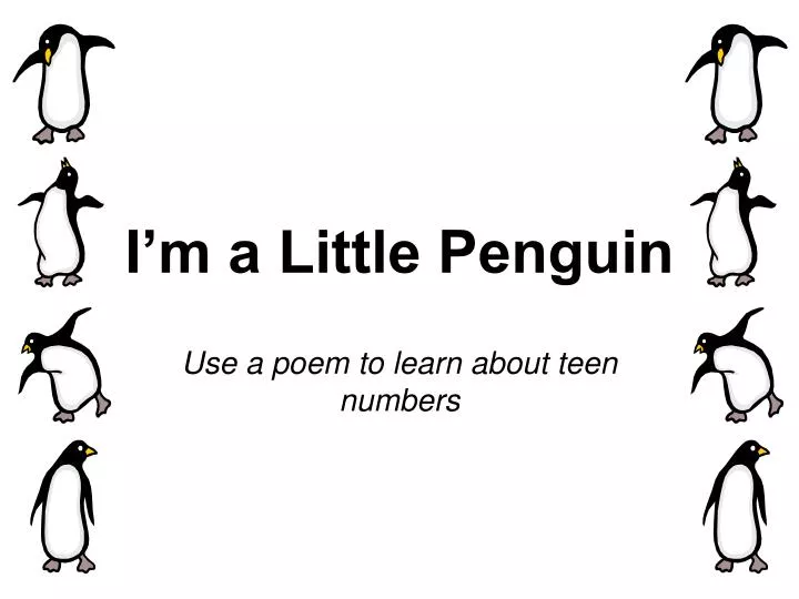 i m a little penguin