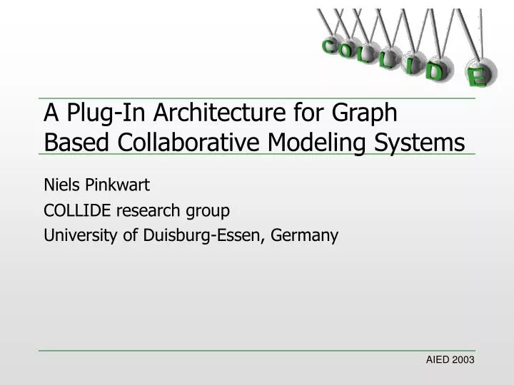 a plug in architecture for graph based collaborative modeling systems