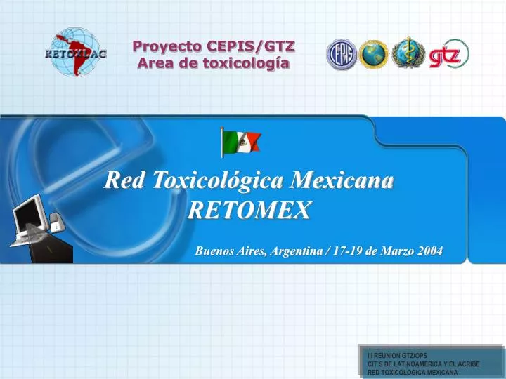red toxicol gica mexicana retomex