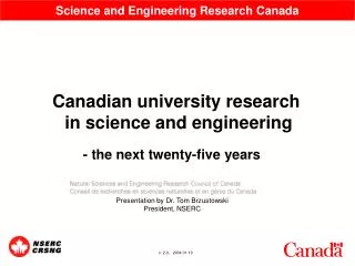 Science and Engineering Research Canada