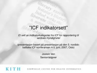 ”ICF indikatorsett”