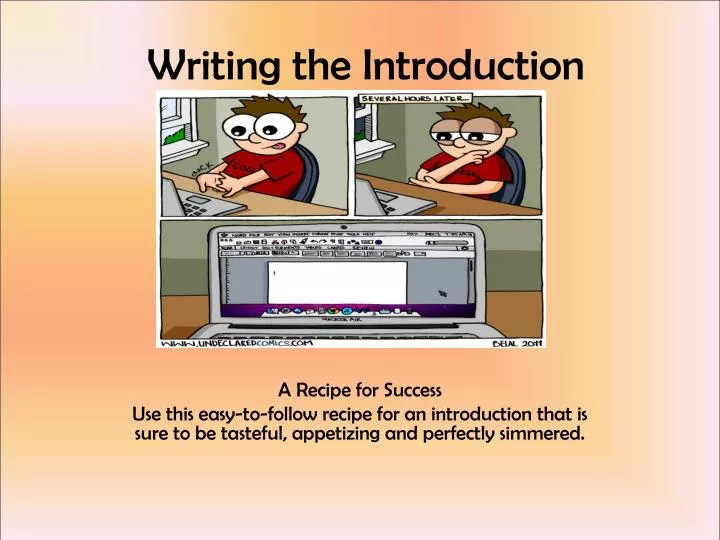 writing the introduction