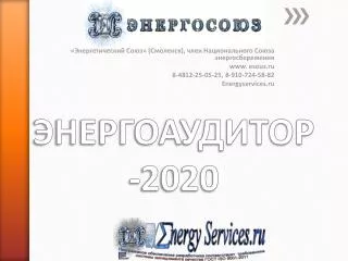 ЭНЕРГОАУДИТОР-2020