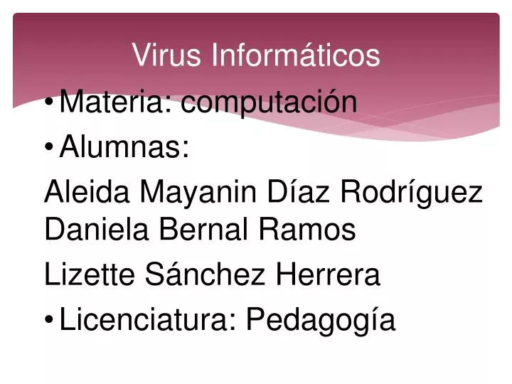 virus inform ticos