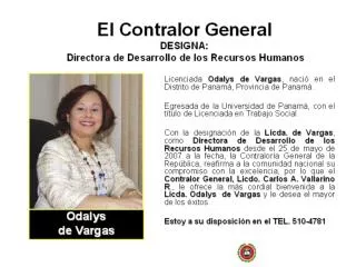 El Contralor General DESIGNA: Directora de Desarrollo de los Recursos Humanos
