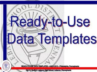 Ready-to-Use Data Templates