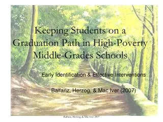 Keeping Students on a Graduation Path in High-Poverty Middle-Grades Schools