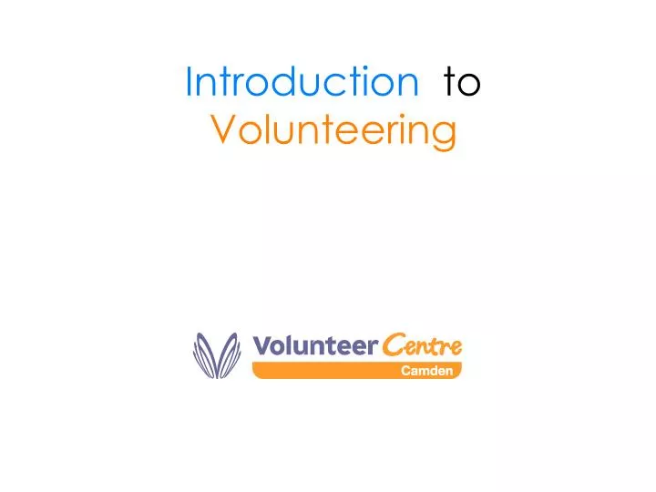 introduction to volunteering