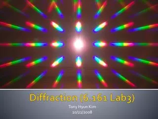 Diffraction (6.161 Lab3)