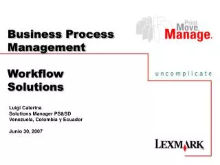 Business Process Management Workflow Solutions