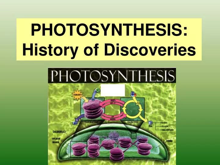 photosynthesis history of discoveries