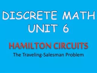 HAMILTON CIRCUITS