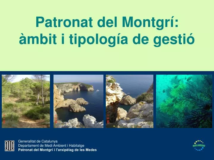 patronat del montgr mbit i tipolog a de gesti