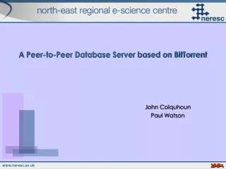 A Peer-to-Peer Database Server based on BitTorrent