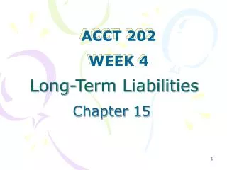 Long-Term Liabilities