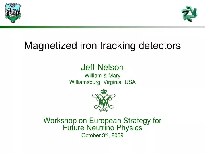 magnetized iron tracking detectors