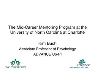 The Mid-Career Mentoring Program at the University of North Carolina at Charlotte