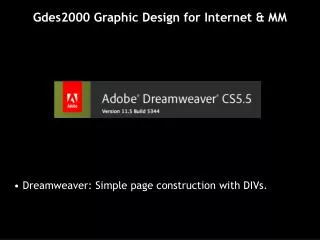Gdes2000 Graphic Design for Internet &amp; MM