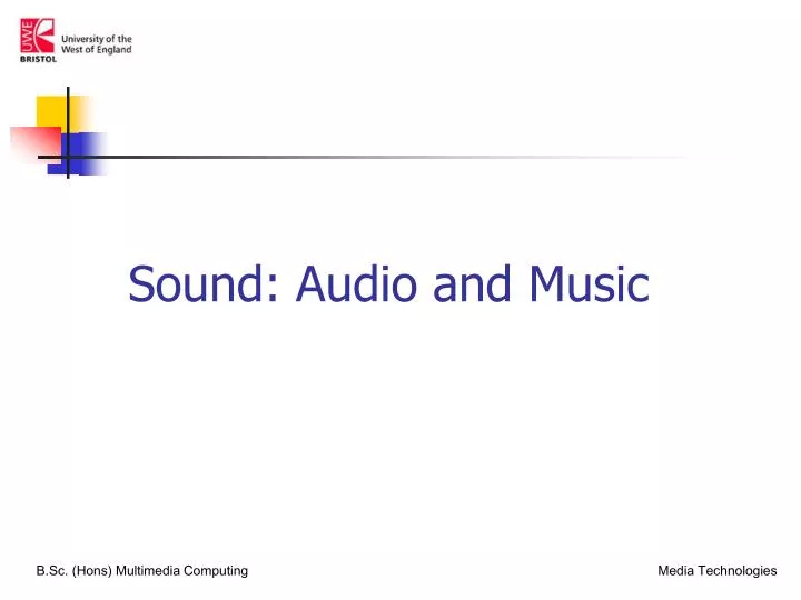 sound audio and music