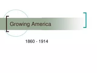 Growing America