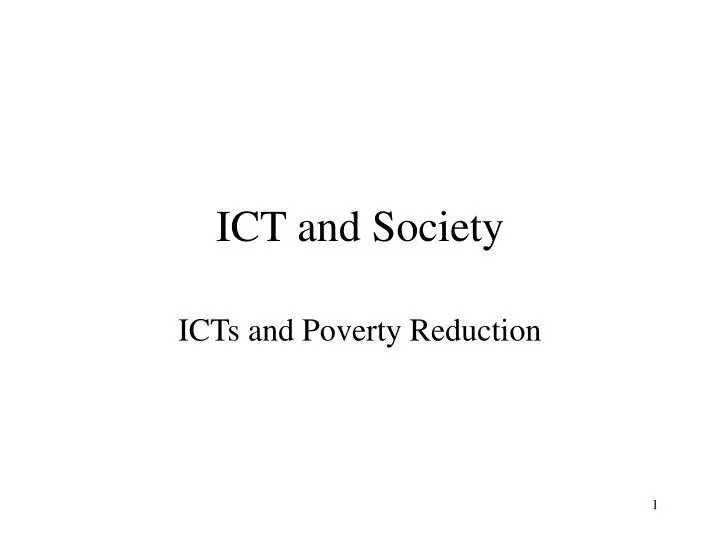 ict and society