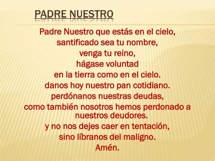 padre nuestro