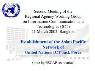 Establishment of UN ICT Task Force