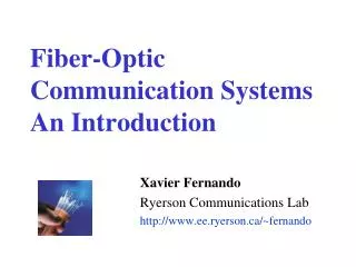 Fiber-Optic Communication Systems An Introduction