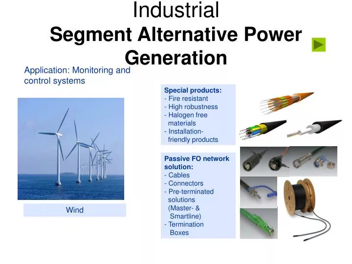 industrial segment alternative power generation