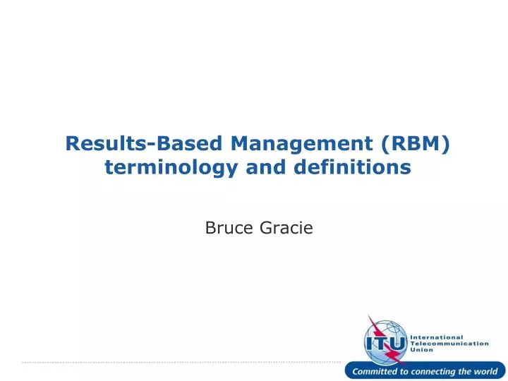 results based management rbm terminology and definitions