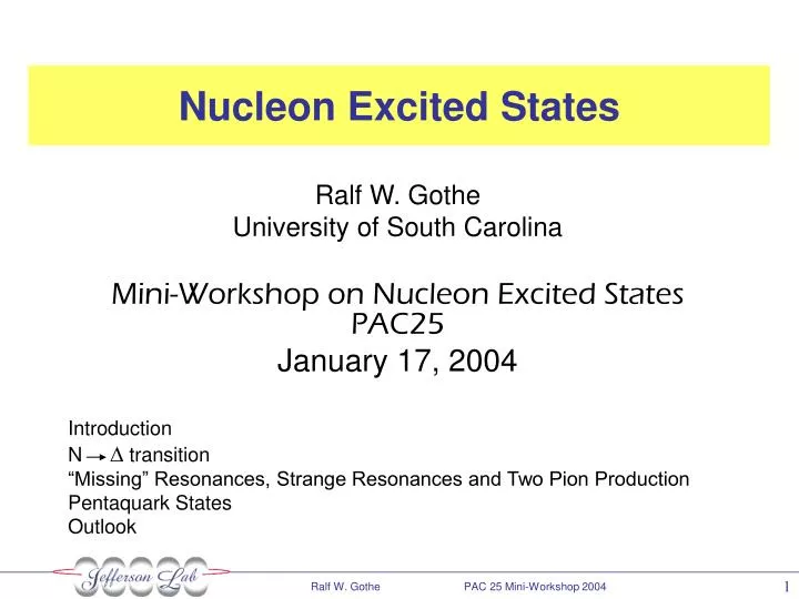 nucleon excited states