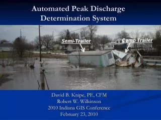 Automated Peak Discharge Determination System