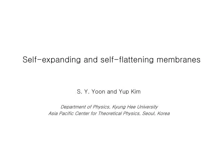 self expanding and self flattening membranes