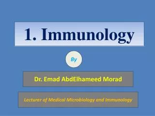 1. Immunology
