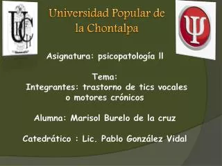Universidad P opular de la C hontalpa