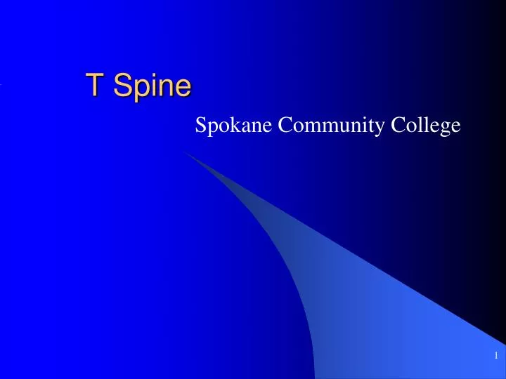 t spine