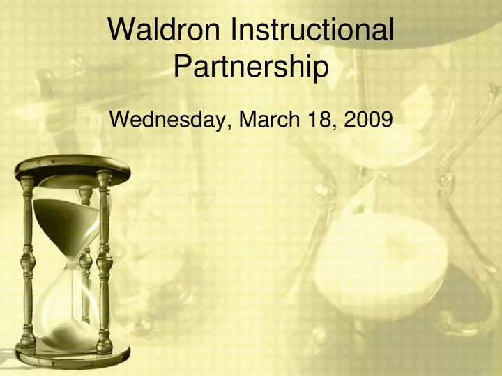 waldron instructional partnership