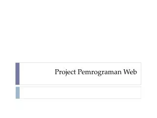 Project Pemrograman Web