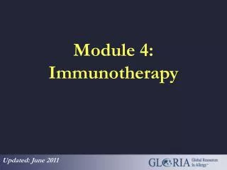 Module 4: Immunotherapy