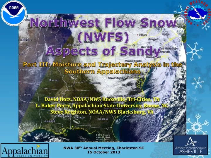 northwest flow snow nwfs aspects of sandy