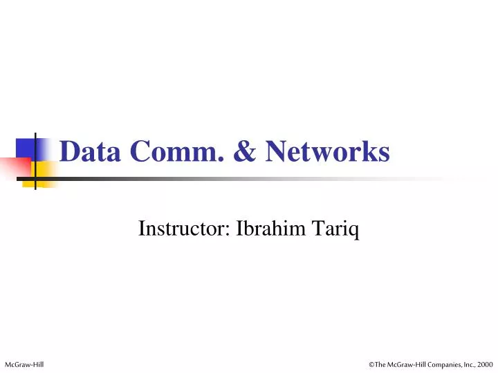 data comm networks