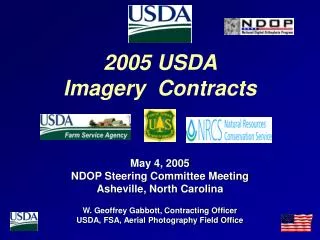 2005 USDA Imagery Contracts